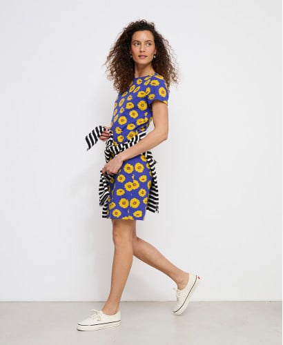 Aimée Organic Cotton Sunflower Maternity Dress