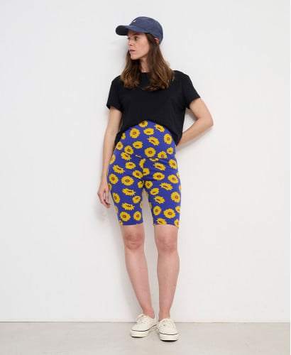 Biker Short Grossesse Tournesols Coton Bio