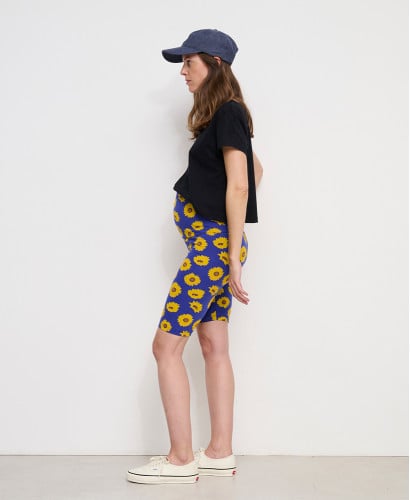 Biker Short Grossesse Tournesols Coton Bio