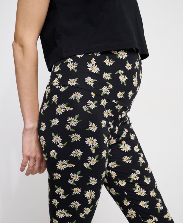 Legging Grossesse Marguerites Coton Bio