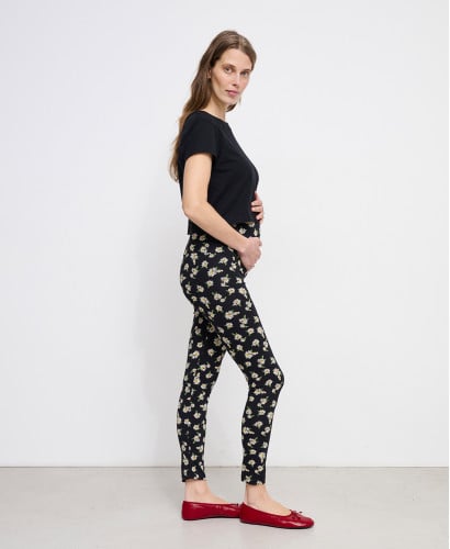 Legging Grossesse Marguerites Coton Bio