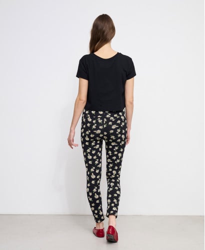 Legging Grossesse Marguerites Coton Bio