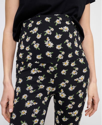 Legging Grossesse Marguerites Coton Bio