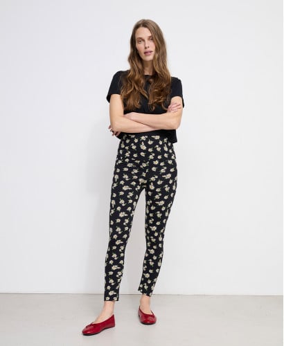 Organic Cotton Daisy Pregnancy Leggings