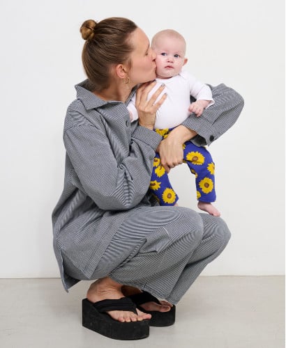 Leggings für Kinder Sonnenblumen aus Bio-Baumwolle