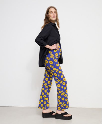 Legging Maternité Flare Tournesols Coton Bio