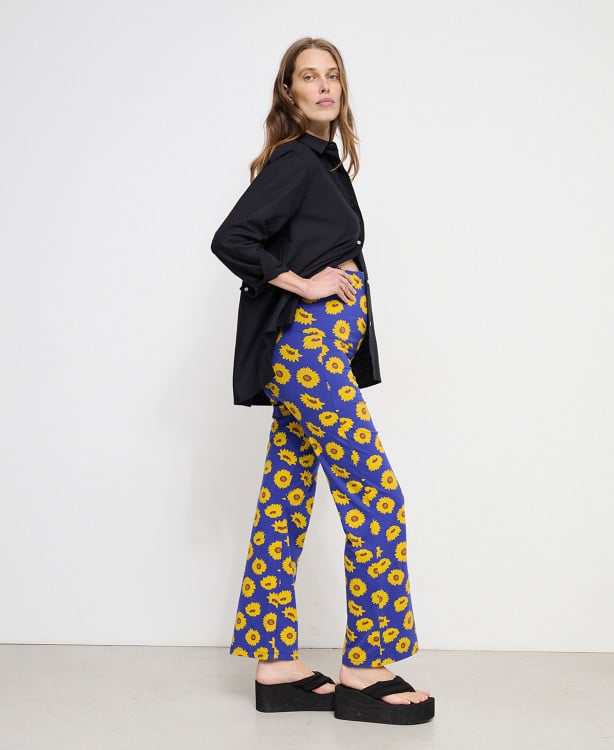 Sunflower Organic Cotton Flared Maternity Leggings