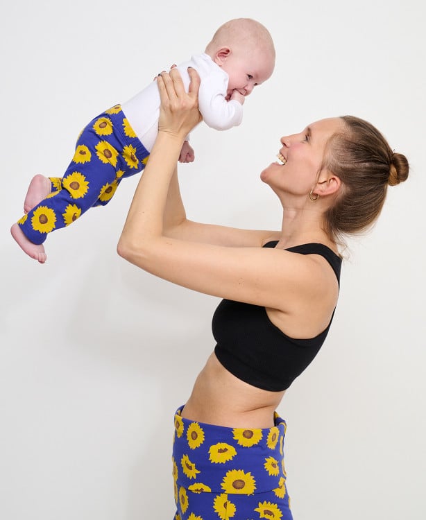 Duo leggings tournesols maman/enfant