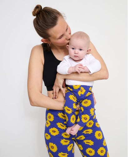 Mama/Kind-Leggings-Set Sonnenblumen