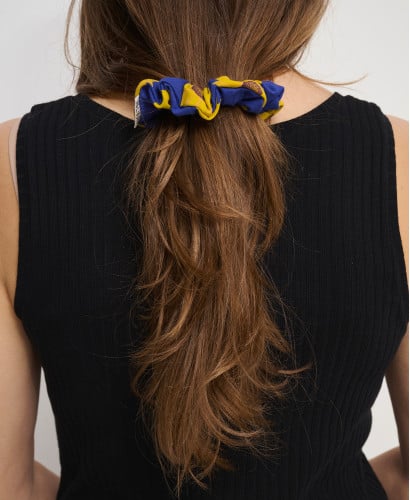 Organic Cotton Sunflower Scrunchies