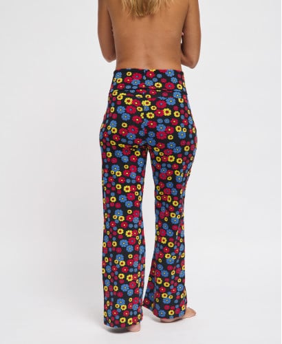 Legging Maternité Flare Fleurs Primaires Coton Bio