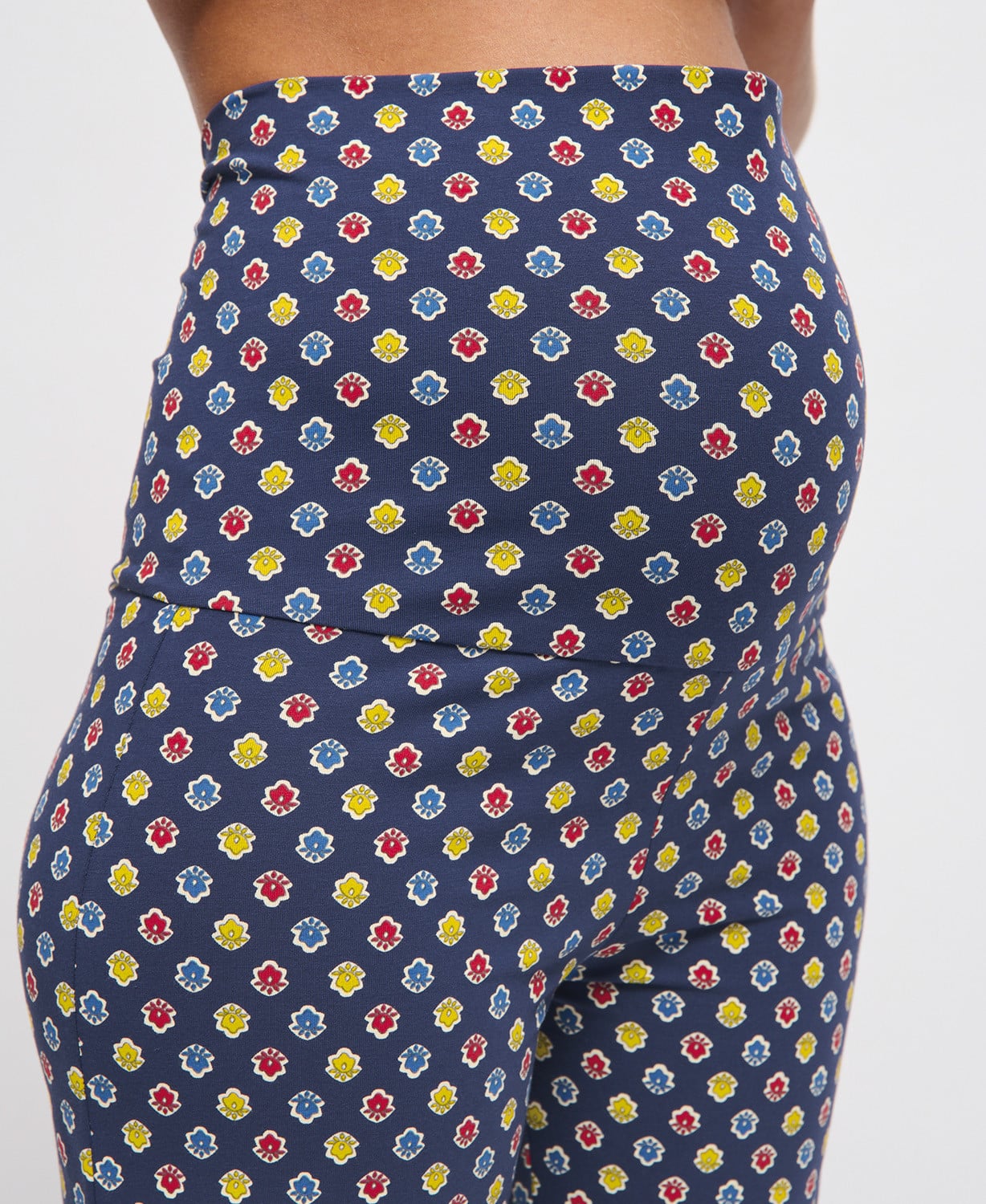 Legging Maternité Flare Provençal Coton Bio