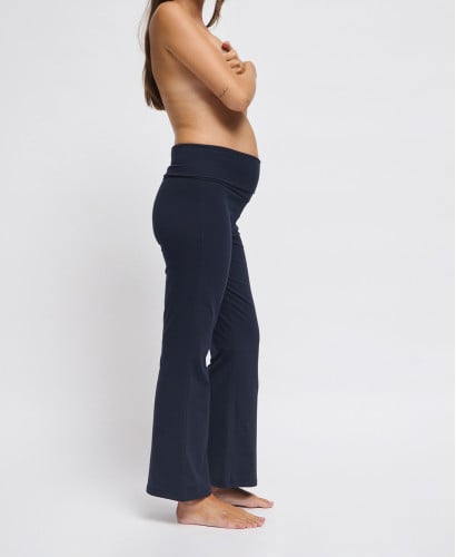 Legging Maternité Flare Marine Coton Bio