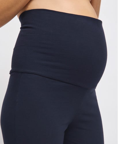 Legging Maternité Flare Marine Coton Bio