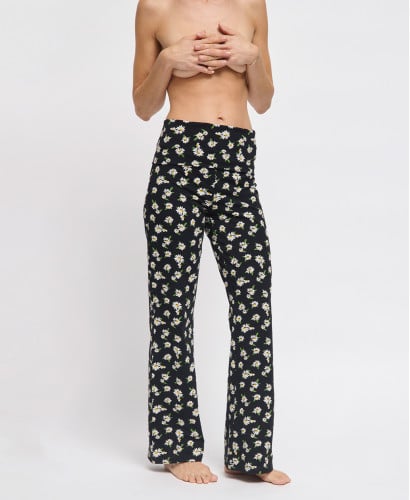 Legging Maternité Flare Marguerites Coton Bio