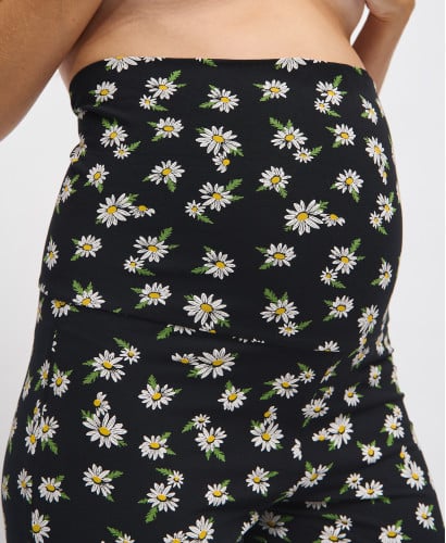 Legging Maternité Flare Marguerites Coton Bio