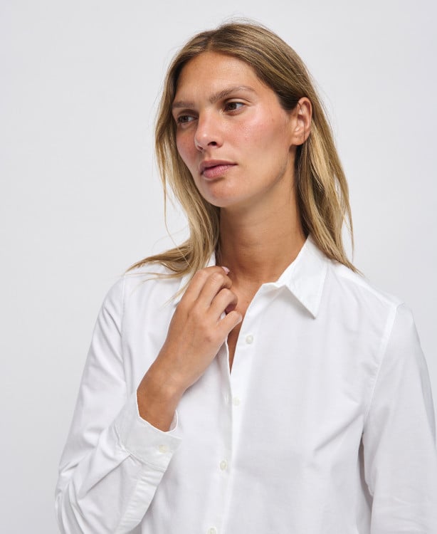 Chemise Grossesse Coton Blanc Justine
