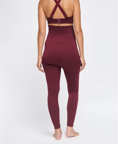 Burgundy Maternity Sports Leggings