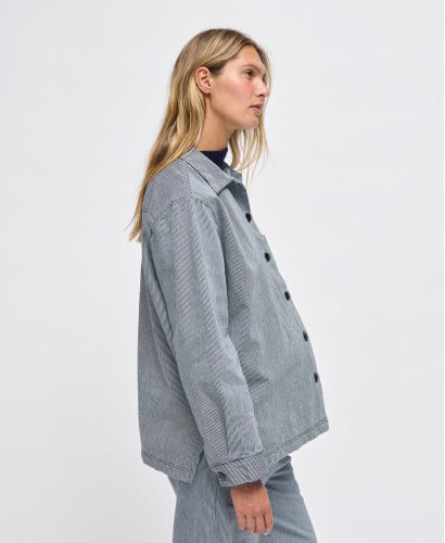 Veste Denim Rayures Bleues Andrea