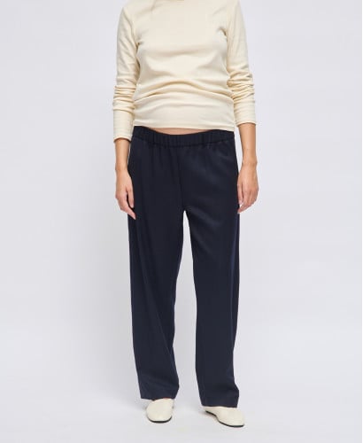 Pantalon Grossesse Tailleur drap de Laine