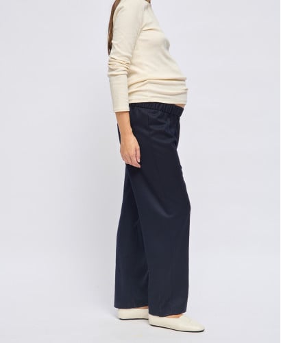 Pantalon Grossesse Tailleur drap de Laine