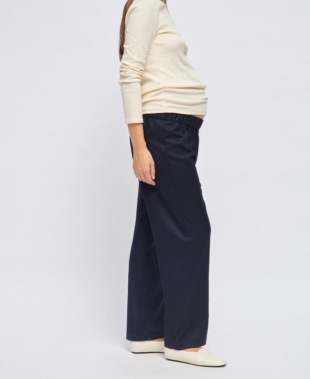 Pantalon Grossesse Tailleur drap de Laine