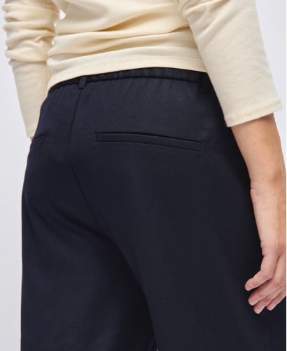Umstandshose aus Wollstoff Marineblau