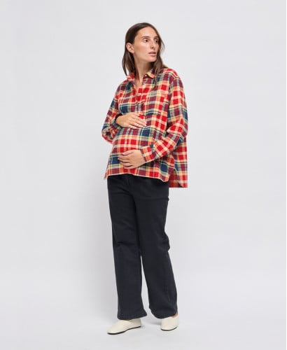 Umstandshemd Beryl Baumwolle Tartan-Karo