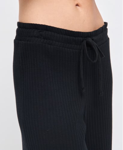 Pantalon Grossesse Basile coton côtelé Noir