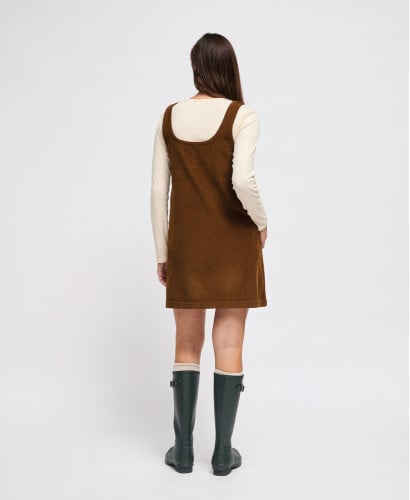 Robe Grossesse Velours Marron Betty
