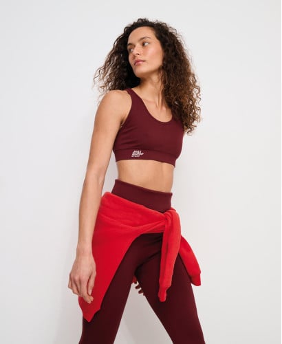 Burgundy Maternity Sports Leggings