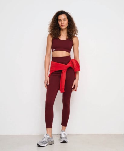 Burgundy Maternity Sports Bra