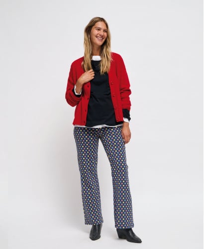 Legging Maternité Flare Provençal Coton Bio