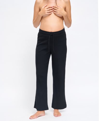 Pantalon Grossesse Basile coton côtelé Noir