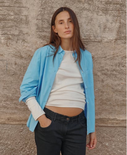 Blue Cotton Shirt Beryl
