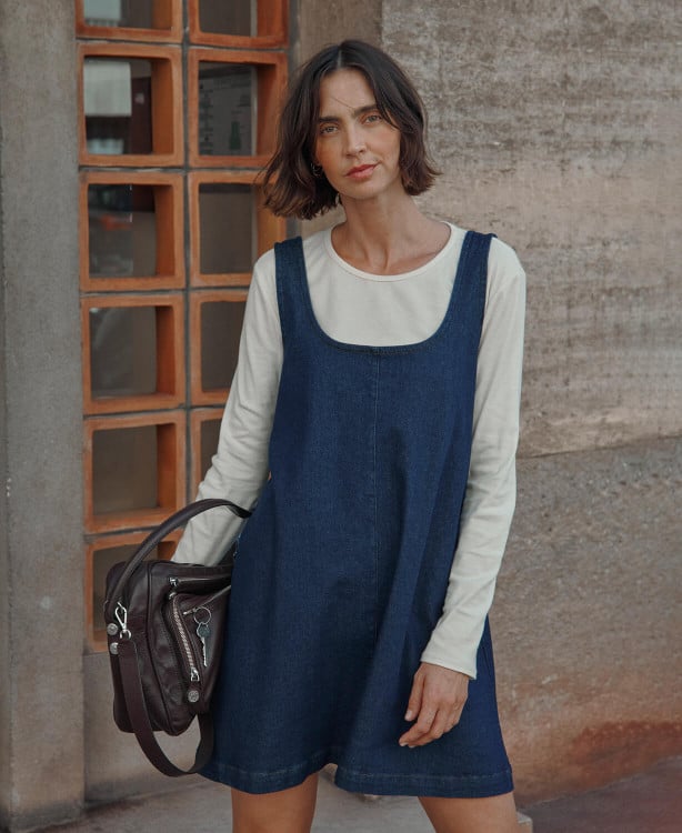 Robe Grossesse Denim Brut Anna