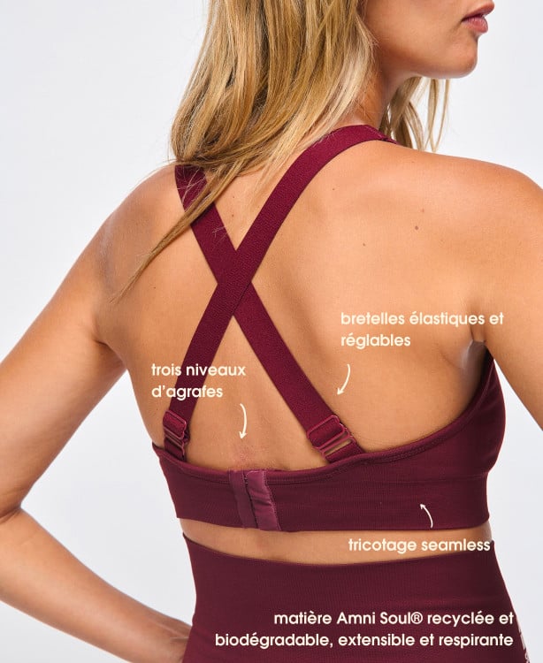 Brassière Sport Grossesse Bordeaux
