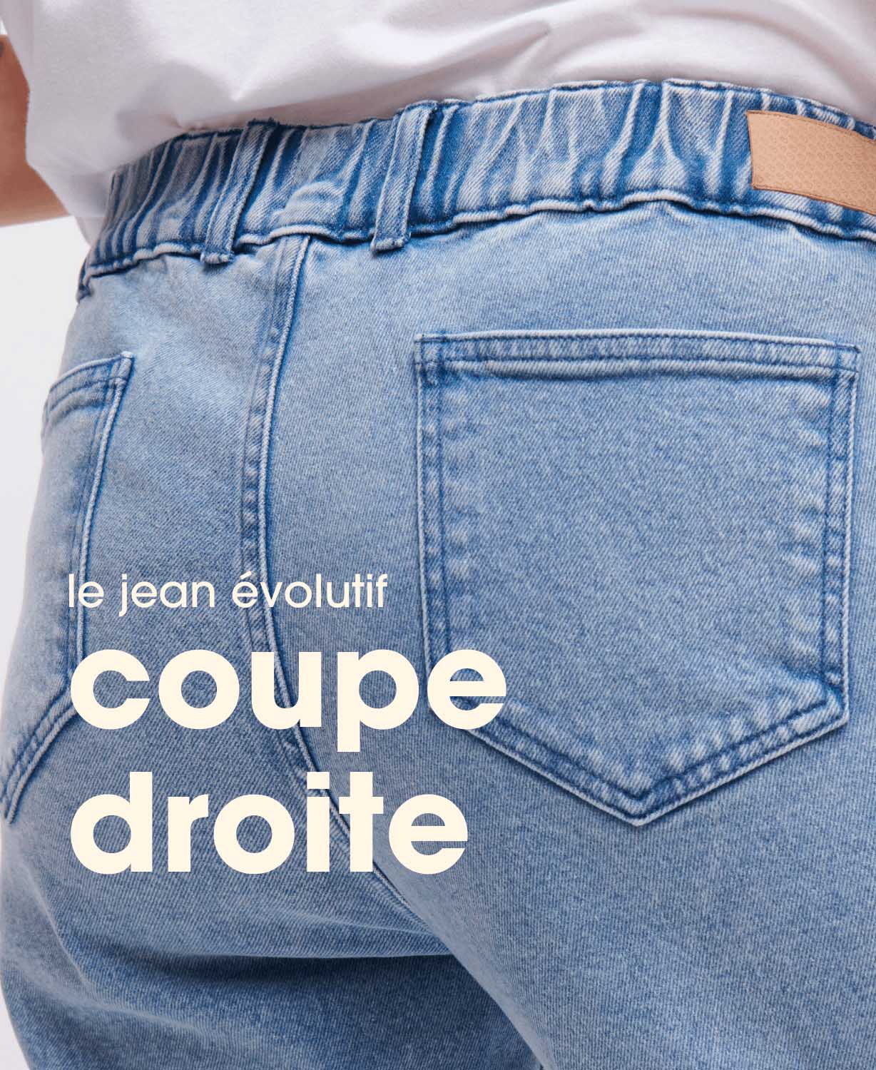 zoom jean droit light jolibump