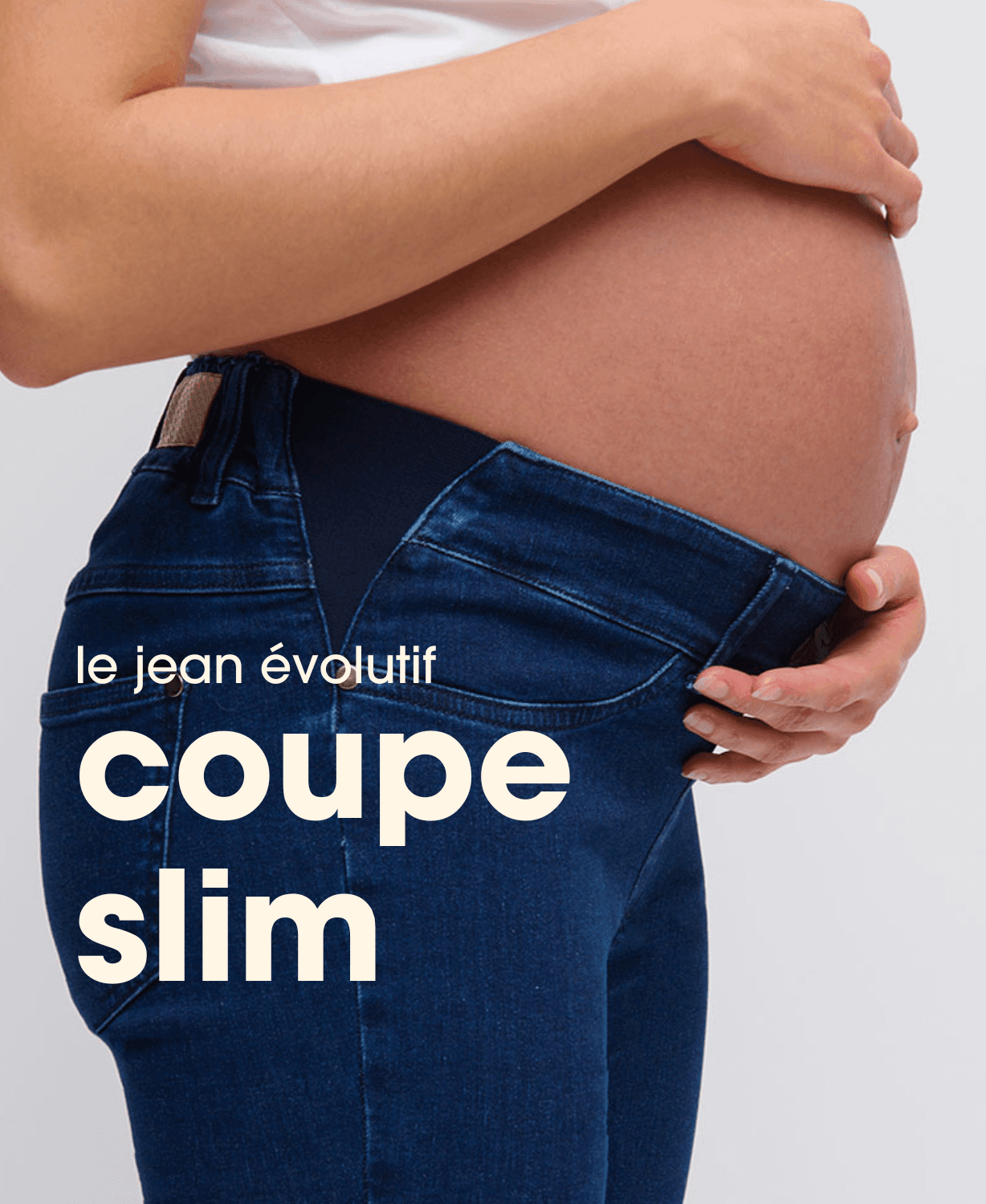 zoom cote jean slim bleu jolibump
