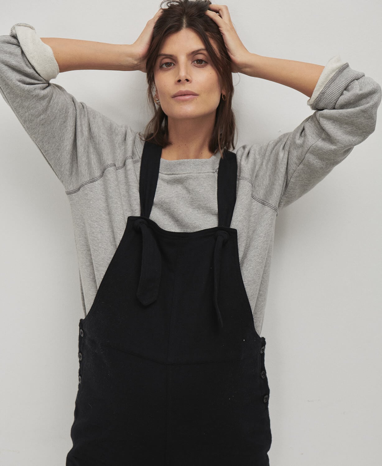 sweatshirt frida coton gris jolibump