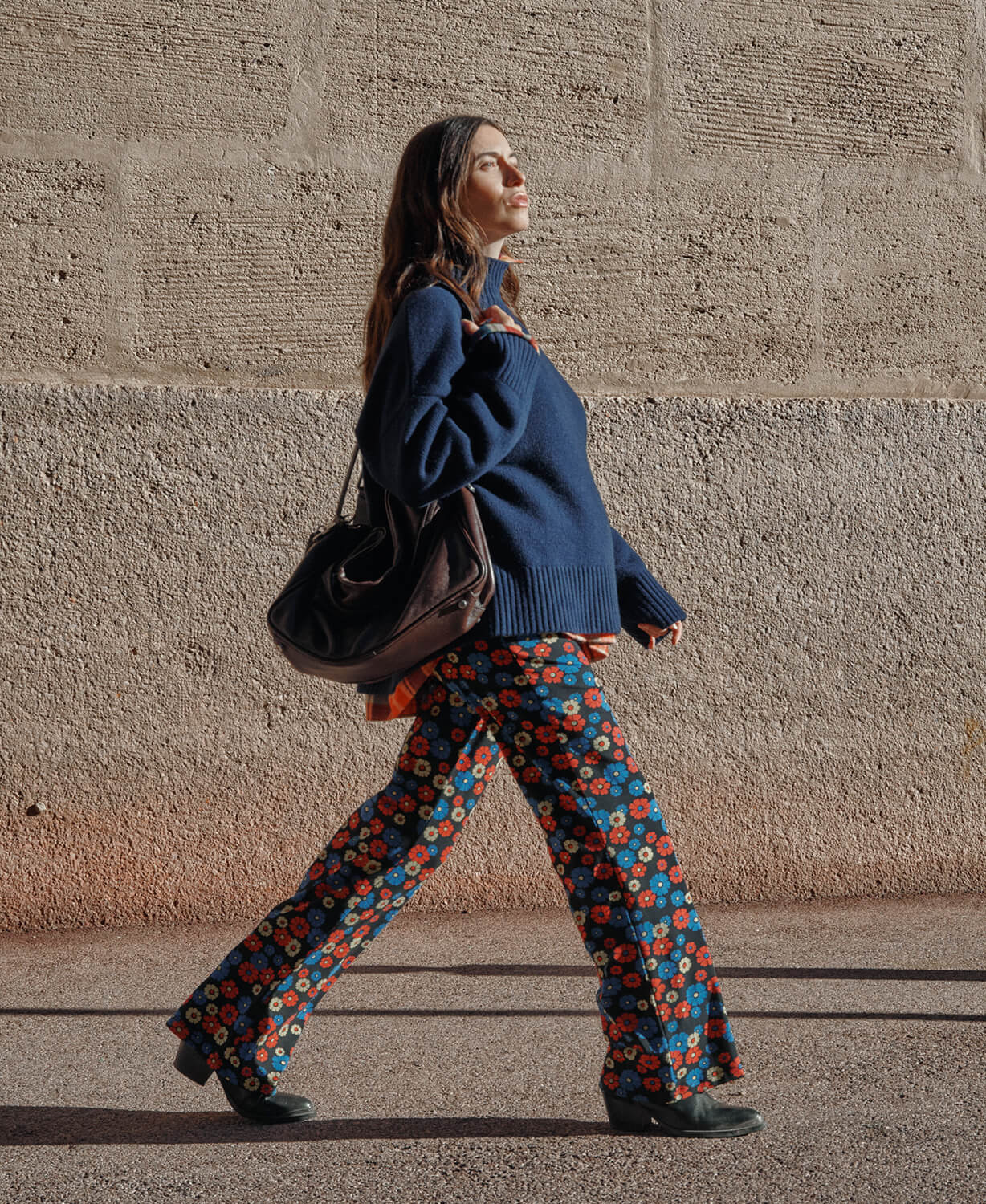 legging flare fleurs primaires